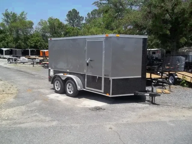 2025 Covered Wagon 7x12 Finished Motorcycle Trailer - Make an Offer