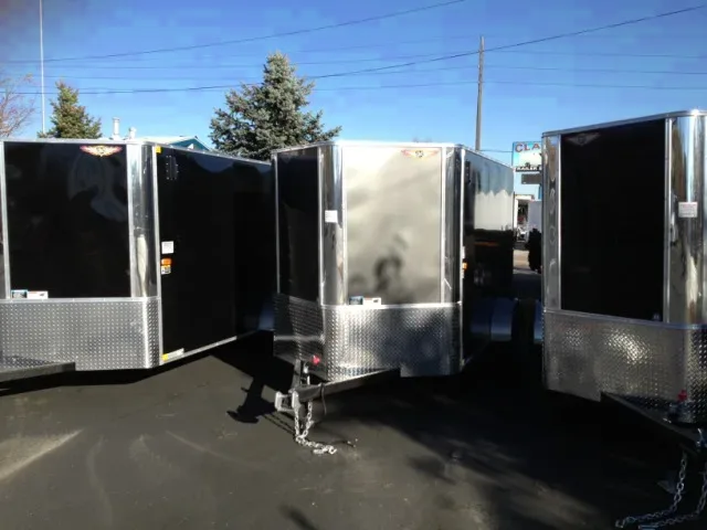 10ft Charcoal V-nose Motorcycle Trailer