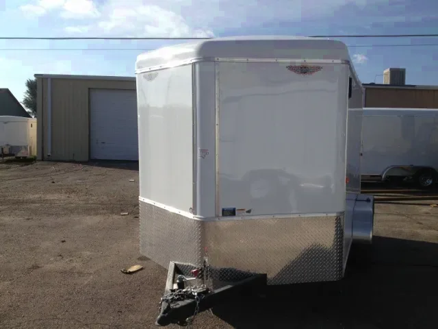 14ft V-Nose enclosed trailer w/Ramp Gate