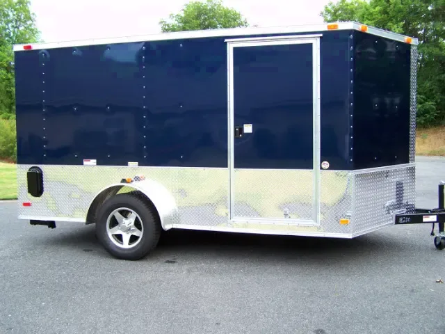 12ft SA Beautiful Indigo Blue Motorcycle Trailer
