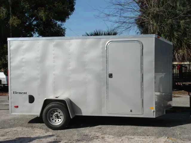 SILVER 12FT SA MOTORCYCLE TRAILER W/RAMP