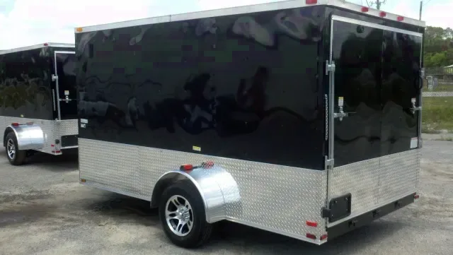 7X12 SA MOTORCYCLE TRAILER W/BRAKES