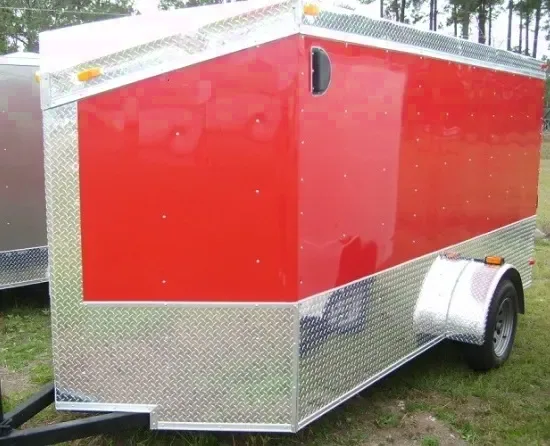 12ft Motorcycle pkg V-Nose-RED