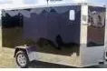 Black 12ft Motorcycle Trailer Vnose