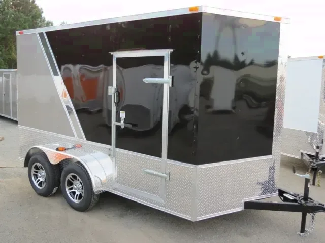 6 X12 TA Motorcycle Trailer W/Slash Side