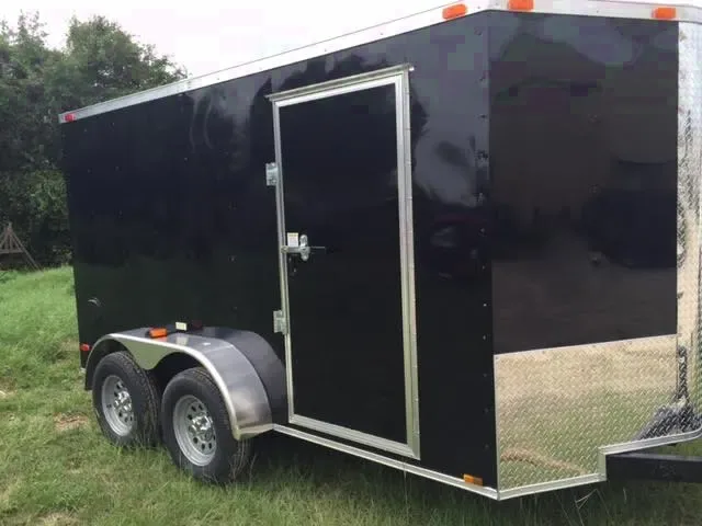 2025 7x12 Tandem Axle Enclosed Motorcycle Trailer