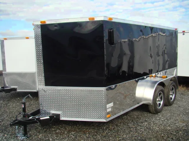 14ft V-Nose - Motorcycle Trailer w/Stone Guard