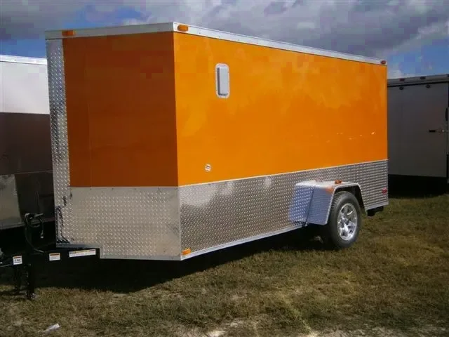 12ft SA Orange Motorcycle Trailer