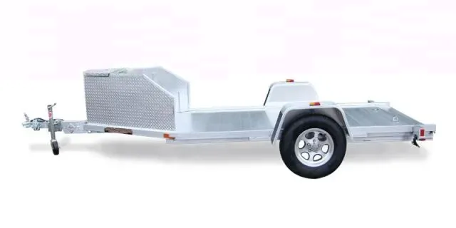 10ft Single Motorcycle Trailer w/D-rings