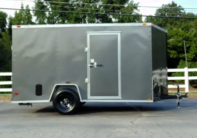 12ft Charcoal V-Nose Bike Hauler