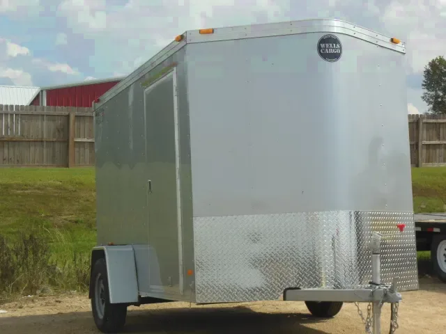 10ft Silver Single 3500lb Axle Motorcycle Trailer