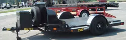 10ft Open Motorcycle Trailer w/Diamond Plated Floor