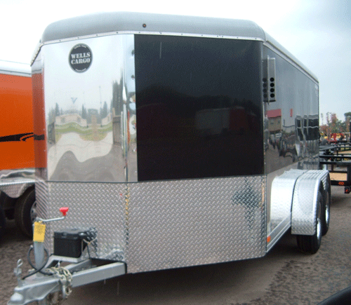 12FT  Black Low Hauler Motorcycle Trailer
