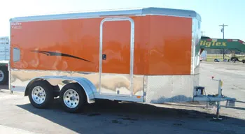 14ft Enclosed Motorcycle Trailer w/6 Foot Interior Height