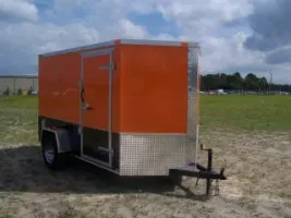 Orange 10ft Motorcycle Trailer