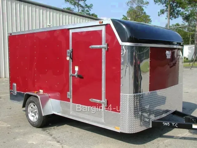 6X12 Low Rider Motorcycle ENCLOSED CARGO TRAILER