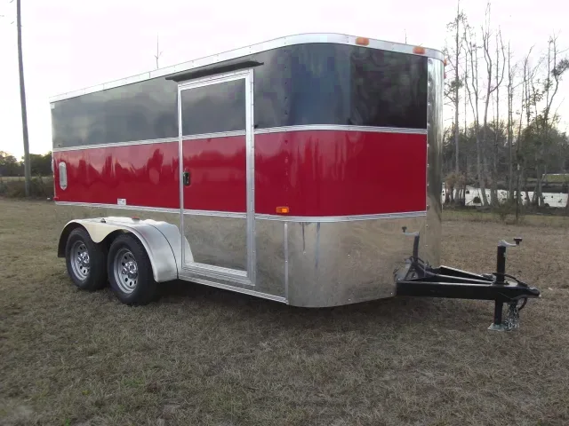 12ft - Low Profile Motorcycle Trailer - Tri-Color