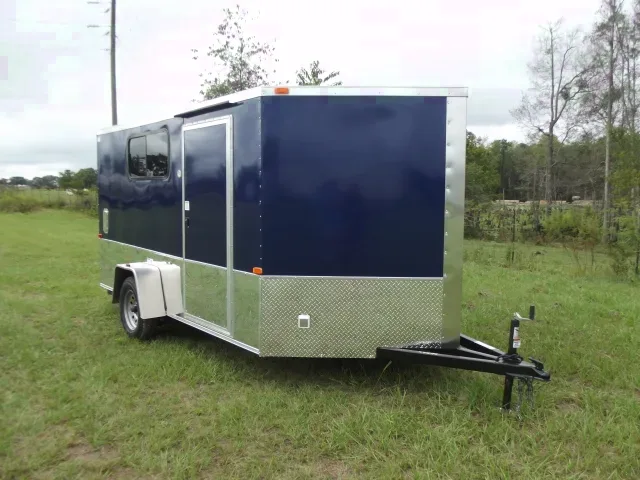 Blue 12ft SA  Motorcycle Trailer - Electrical Package