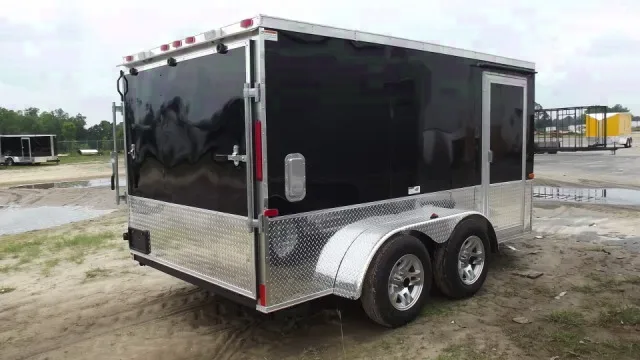 Low Profile 12FT - V Nose - Motorcycle Trailer