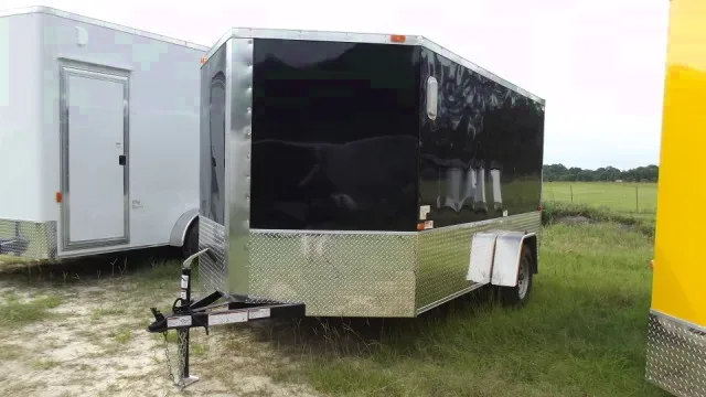 Motorcycle Trailer - VNose - Black - 12ft