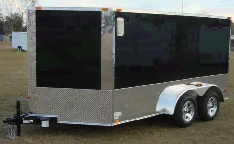 12FT TANDEM 3500LB AXLE MOTORCYCLE TRAILER