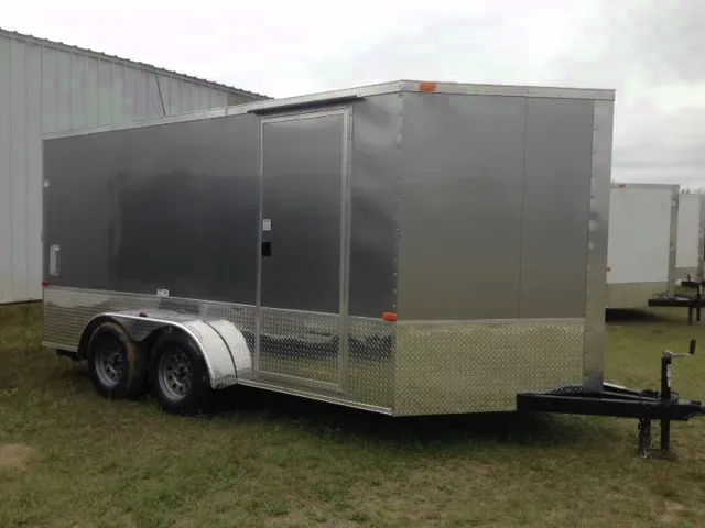14ft Motorcycle Trailer - V-nose - 6'6 Interior Height