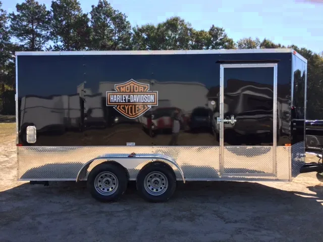 16FT Motorcycle Trailer - 7 Foot Interior - D-Rings