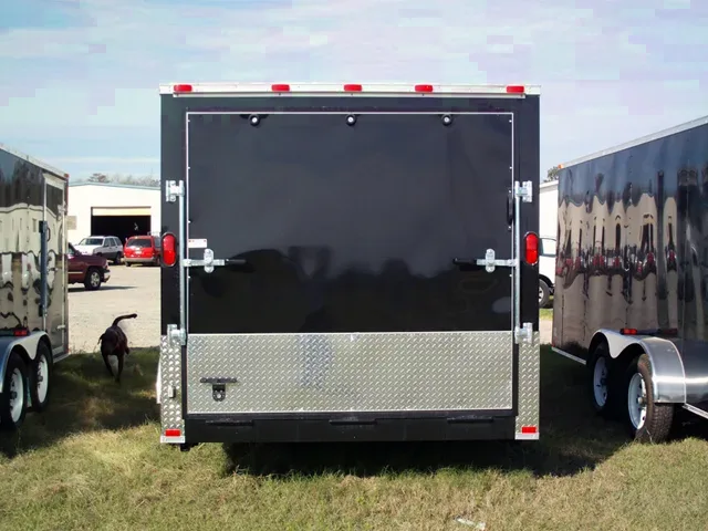 16ft Motorcycle Trailer w/Wrap Around Diamond Plating