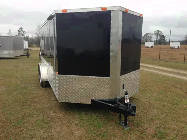18ft TA Motorcycle Trailer w/Wrap Around Diamond Tread Plate