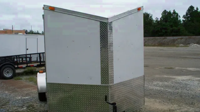 12ft  V Nose Motorcycle Trailer w/Windows