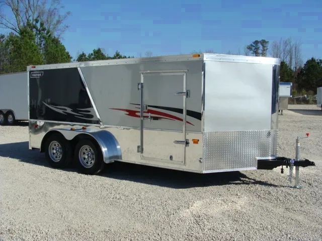 14FT V-NOSE LOW HAULER MOTORCYCLE TRAILER