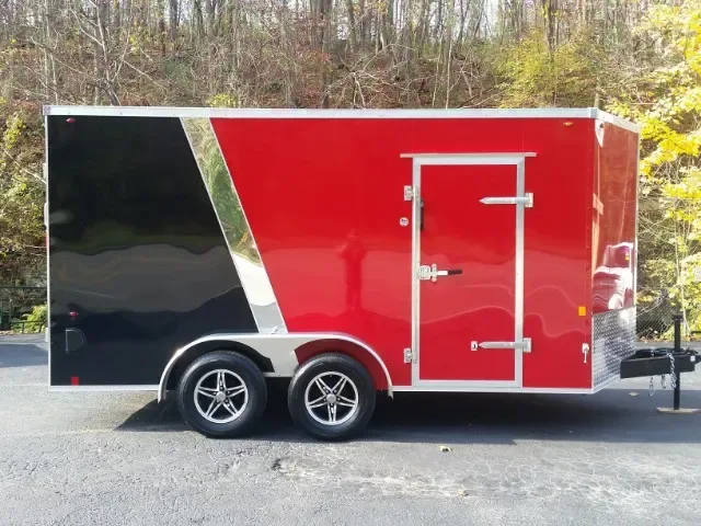 14ft Red/Black MC Trailer with 3500lb Axles