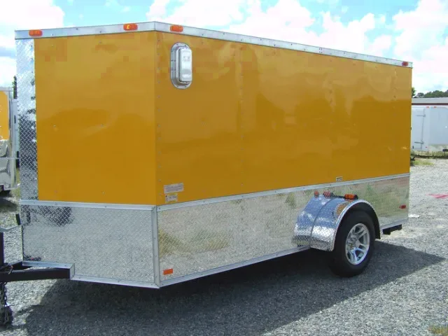 12ft SA Yellow Motorcycle Trailer