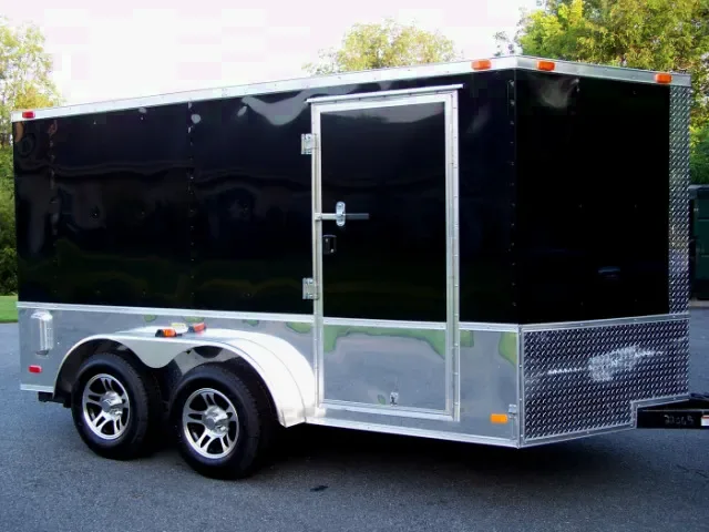 12ft TA Black Motorcycle Trailer
