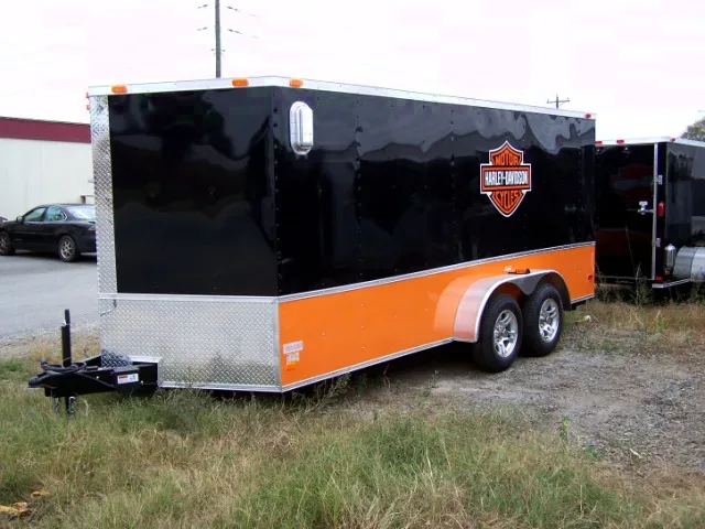 Bumper Pull 16ft TA   Motorcycle Trailer