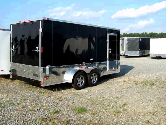 16ft Motorcycle Trailer w/Wrap Around Diamond Plating