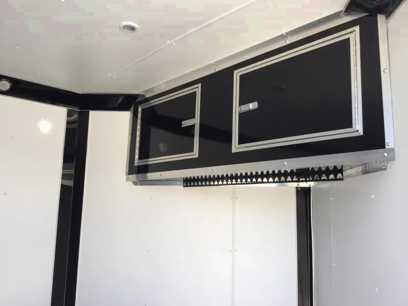 12FT WHITE ENCLOSED MOTORCYCLE TRAILER