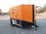 12FT Two Tone V-Nose Motorcycle Trailer