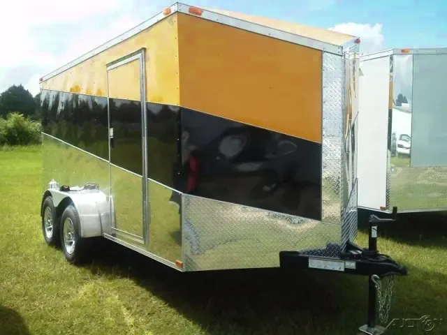 Tri-Color 14FT Sport Motorcycle/ATV  Trailer