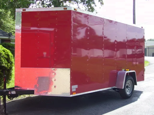 12ft Red SA Motorcycle Trailer w/D-Rings
