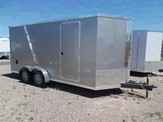 16ft Enclosed Motorcycle Trailer w/Ramp Door