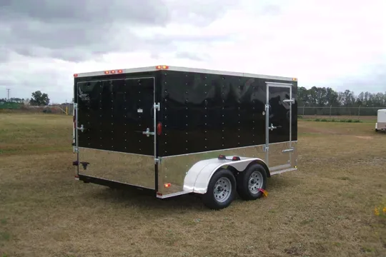 12ft Black TA Motorcycle Trailer