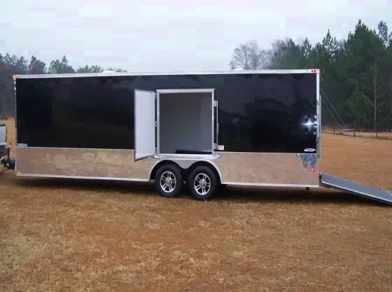 24ft Race Car Trailer Finished Interior