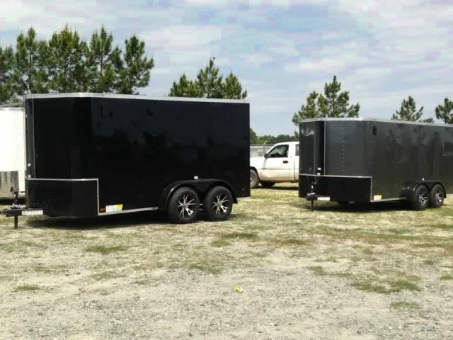 14ft BLACKOUT MOTORCYCLE TRAILER