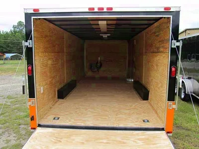 18FT TWO TONE ENCLOSED MOTORCYCLE TRAILER
