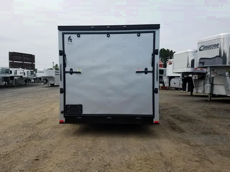 16ft TA Motorcycle Trailer-Silver Blackout
