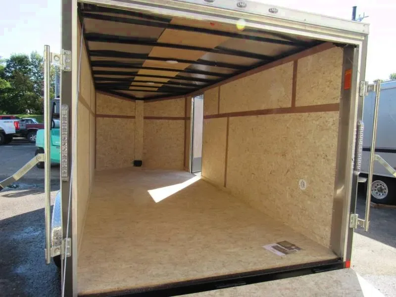 16ft Silver V-nose TA Motorcycle Trailer