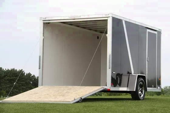 12FT SA TWO TONE GRAY AND BLACK MC TRAILER