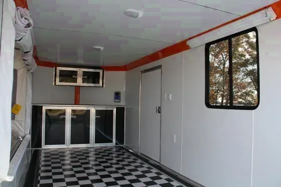 ORANGE AND BLACK 16FT TOYHAULER w/ SLEEPER