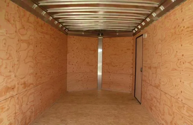 WHITE V-NOSE 16FT MOTORCYCLE TRAILER